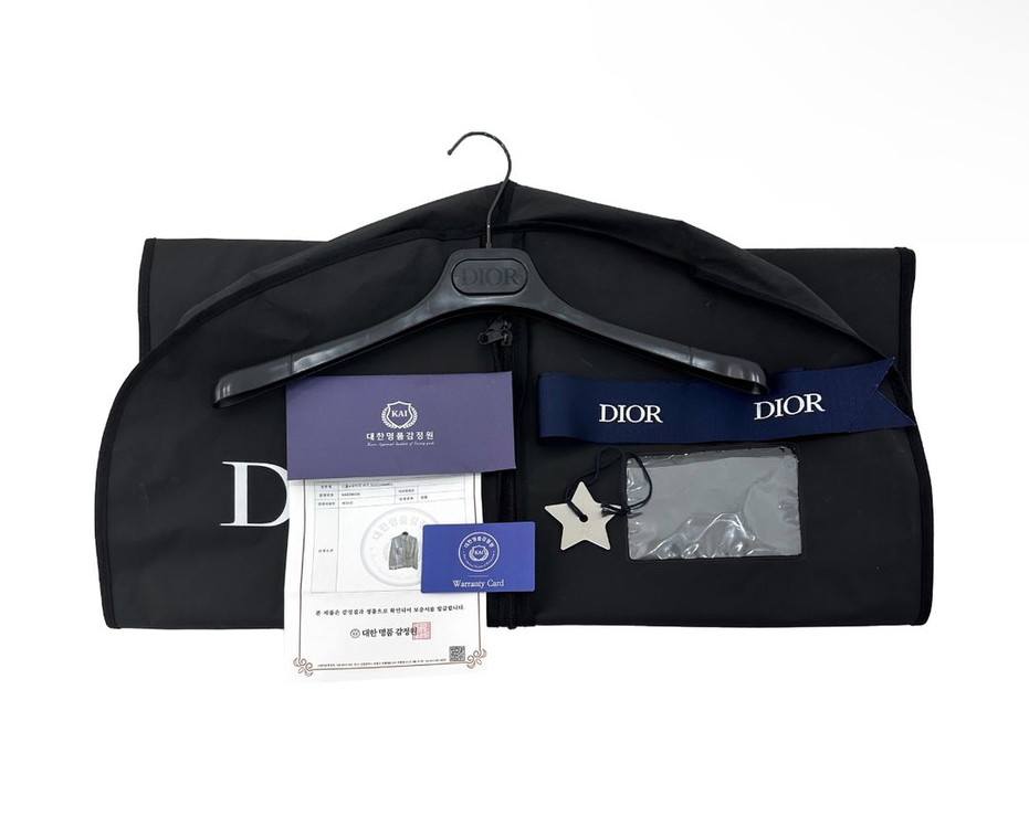 [40] 디올 x 사카이 남성 모노그램 포켓 오버 코튼 셔츠 자켓 화이트--6