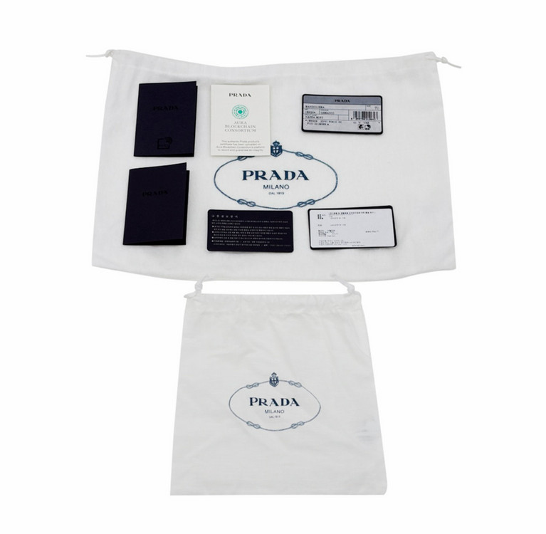 프라다 여성 패딩 나파 레더 리에디션 2005 숄더 호보백 크로스백 핑크--9