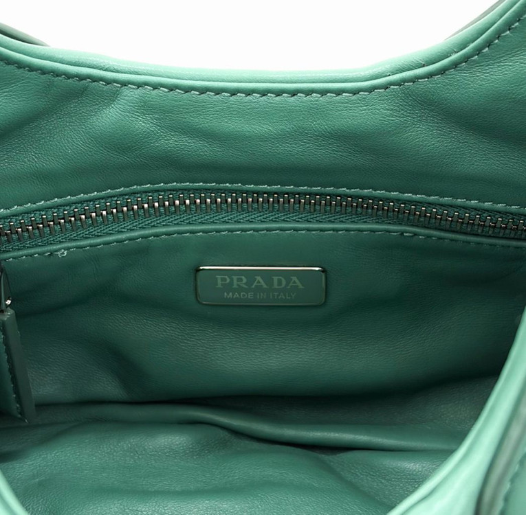 프라다 여성 문백 패딩 패디드 나파 레더 숄더백 크로스백 가방 망고 그린--8