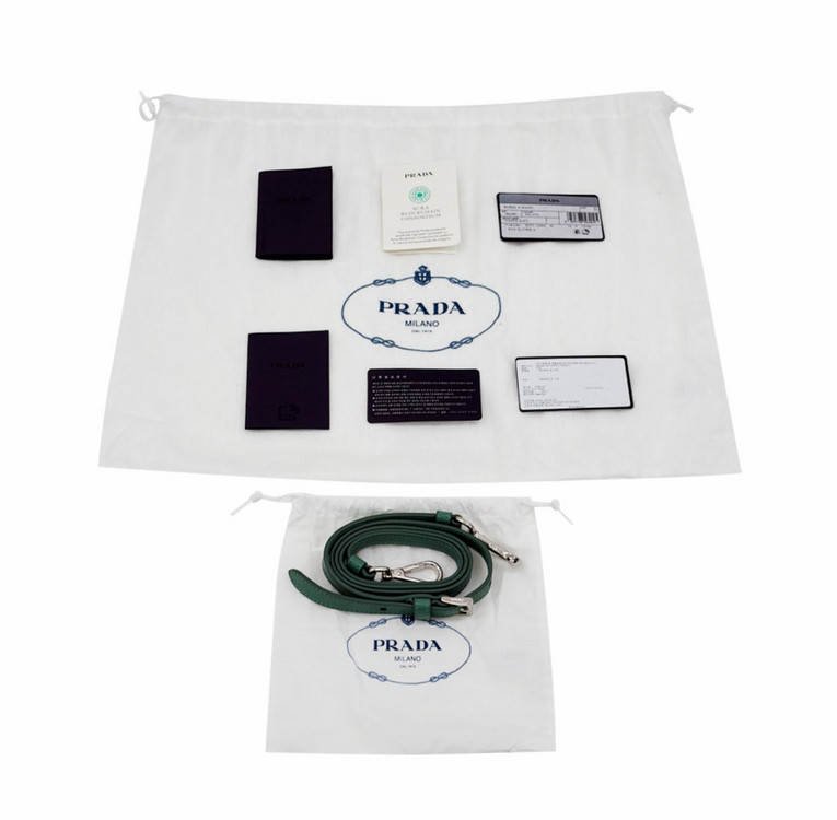 프라다 여성 문백 패딩 패디드 나파 레더 숄더백 크로스백 가방 망고 그린--9