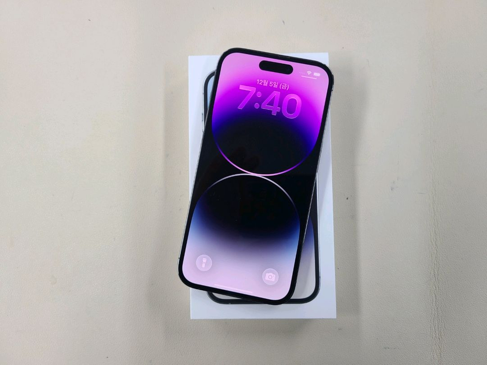 아이폰14프로 128기가 밧데리86프로 무기스 상태최상 ^^--1