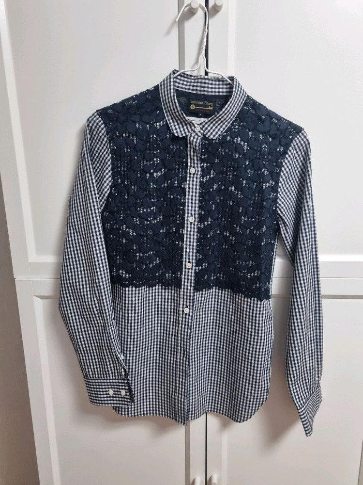 Intimate Diary 체크 레이스 셔츠 스몰 인티밋 다이어리 이미지