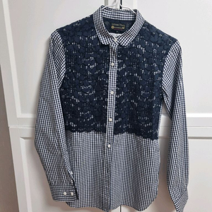 Intimate Diary 체크 레이스 셔츠 스몰 인티밋 다이어리 이미지