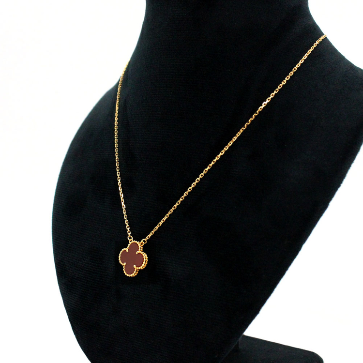 [명품다올동래] 반클리프 빈티지 알함브라 커넬리언 목걸이 ARD38500--2