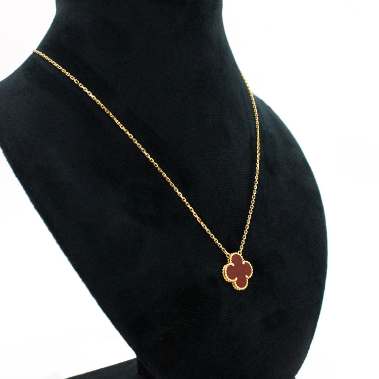 [명품다올동래] 반클리프 빈티지 알함브라 커넬리언 목걸이 ARD38500--3