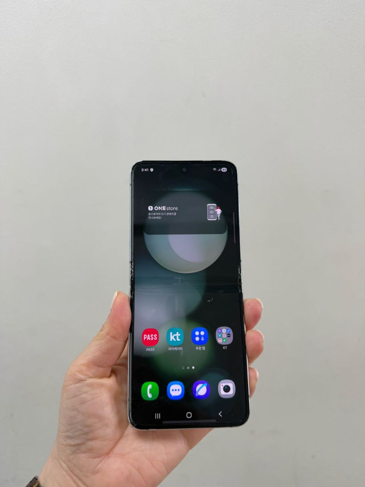 (부산중고폰) 갤럭시z플립5 민트 256기가 공기계 판매해요--2