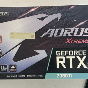 미사용 AORUS RTX 2080 Ti 워터블럭