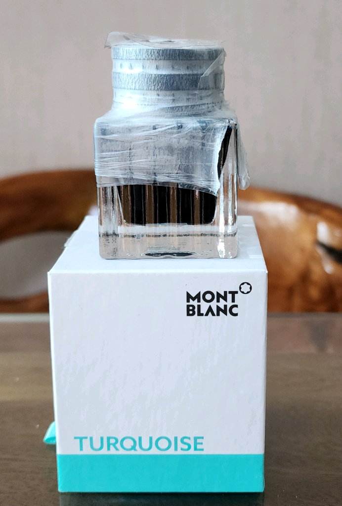 몽블랑 블루 팔레트 잉크 터콰이즈 판매합니다. 이미지