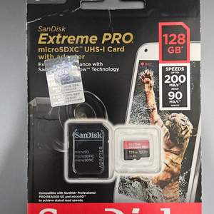 [정품] 샌디스크 익스트림 프로 SDXC 128GB (200MB/s)