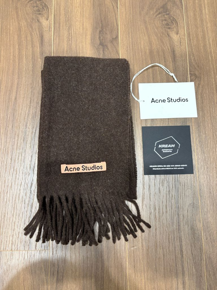 아크네스튜디오 머플러 브라운 멜란지--1