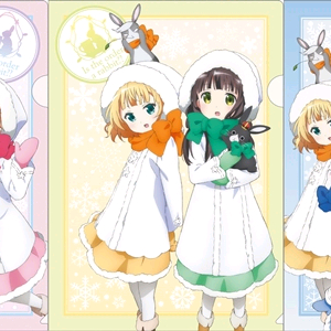 주문은 토끼입니까 로손 콜라보 클리어 파일 3종 이미지