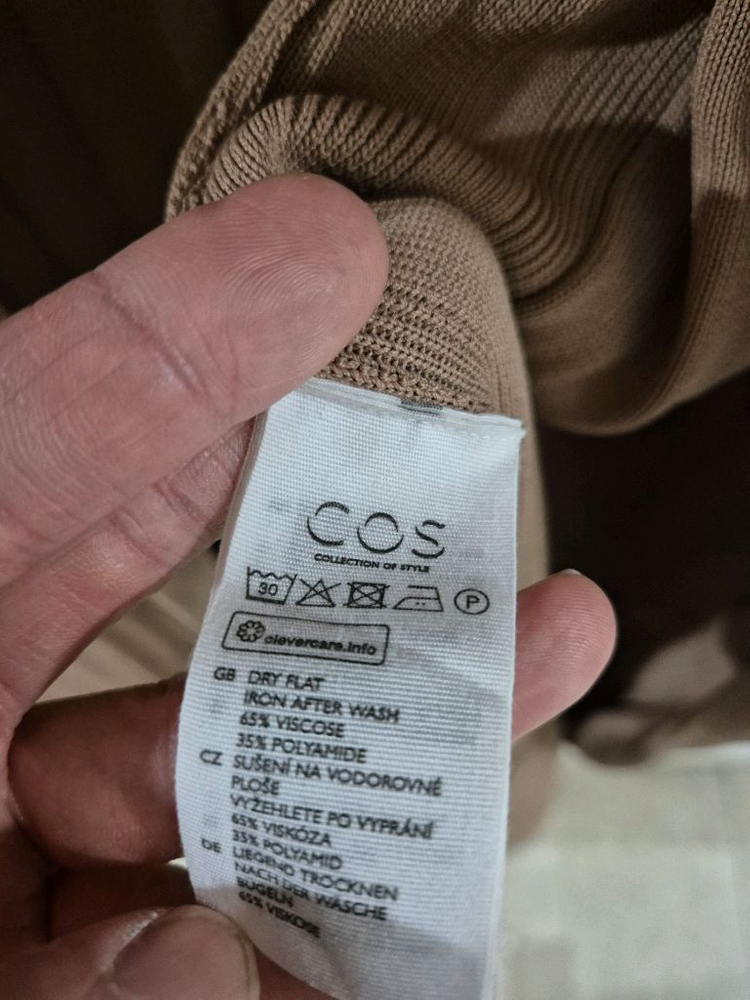 COS코스 여자 오픈형 롱 가디건 오버핏--5