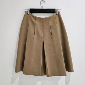 [중고명품셀렉트]프라다 베이지 코튼 미디 스커트
