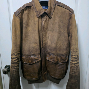 폴로 랄프로렌 a2 레더 플라이트 자켓 m 사이즈