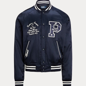 [새상품/L] 폴로 뉴욕 새틴 바시티 자켓 팝니다.