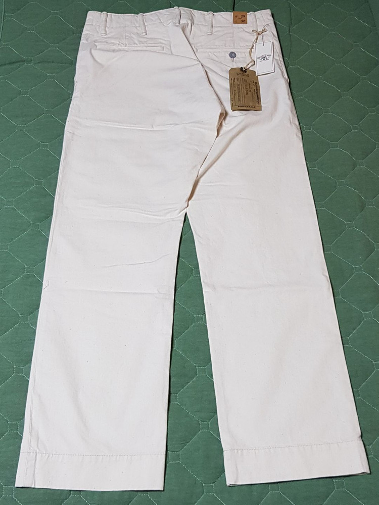 [새상품/29X32] RRL 필드 치노 팬츠 시디드 내추럴 팝니다.--3