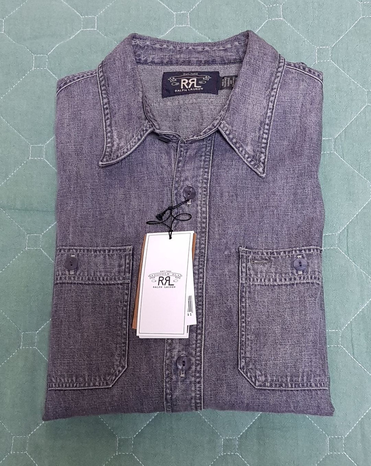 [새상품/M] RRL 데님 워크셔츠 팝니다.--1