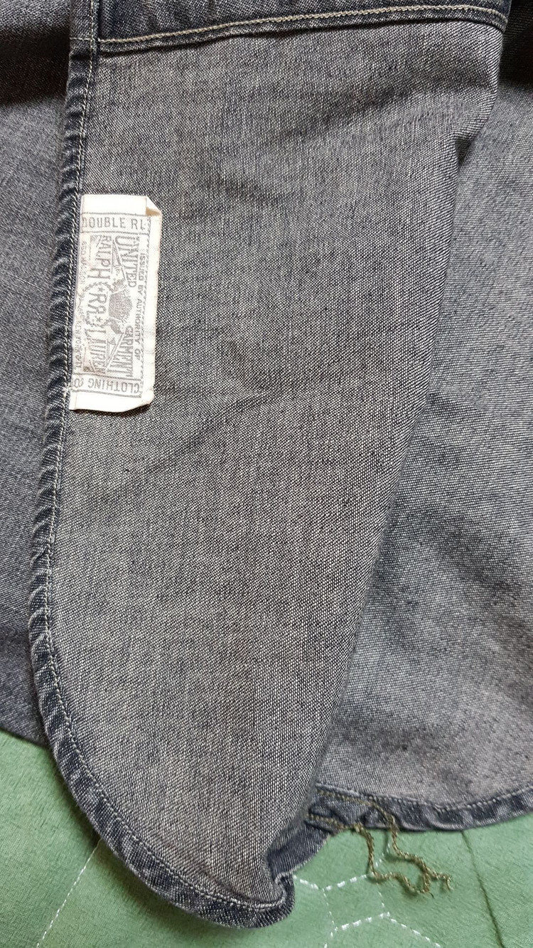 [새상품/M] RRL 데님 워크셔츠 팝니다.--4