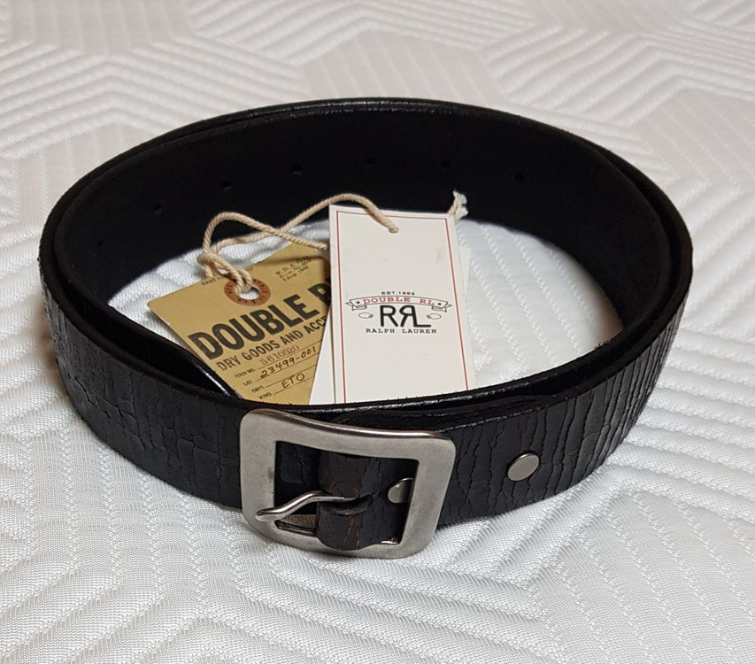 [30] RRL 핸드 버니시 레더 벨트 팝니다.--1