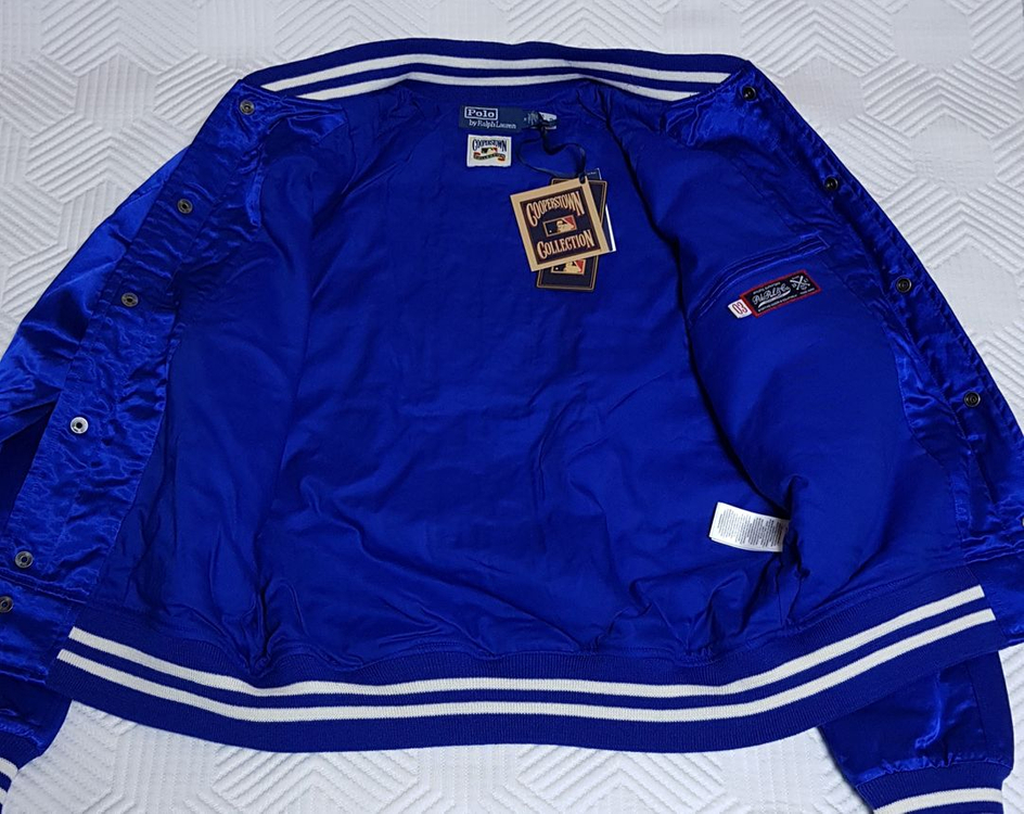 [새상품/M] 폴로 x MLB 뉴욕 양키스 바시티 새틴 자켓 팝니다.--3