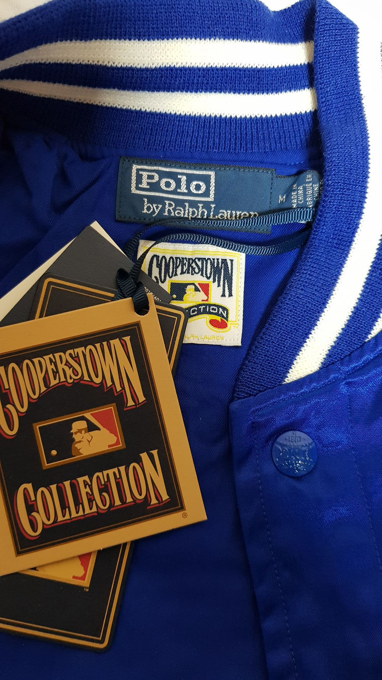 [새상품/M] 폴로 x MLB 뉴욕 양키스 바시티 새틴 자켓 팝니다.--4