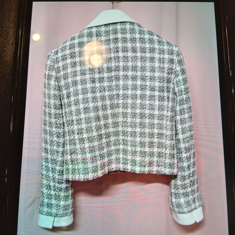 자라 트위드 크롭 블레이저 자켓--1