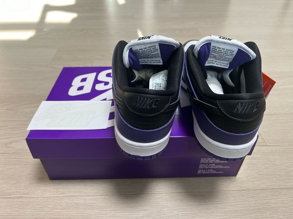 덩크 SB 코트 퍼플 260,265,270,275 판매--2