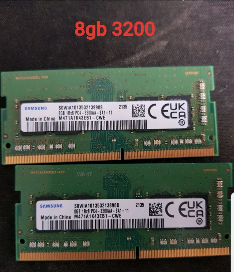 ddr4 16gb, 8gb 3200 노트북 램--1