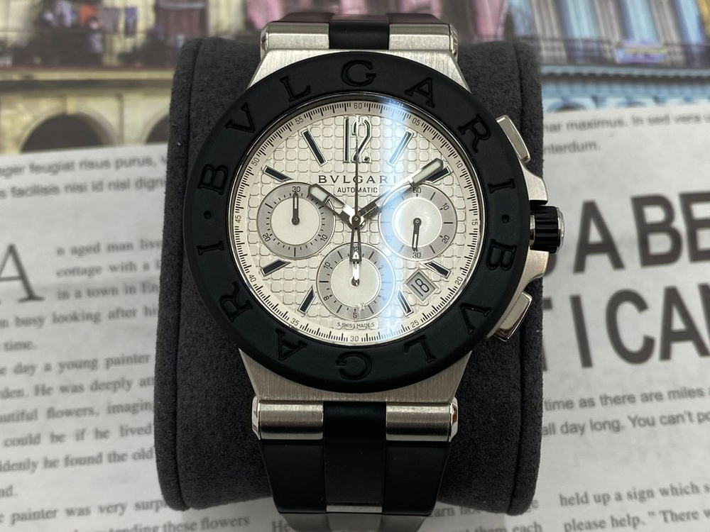 불가리 디아고노 42 와플판 러버 [중고명품 리셀온]--1