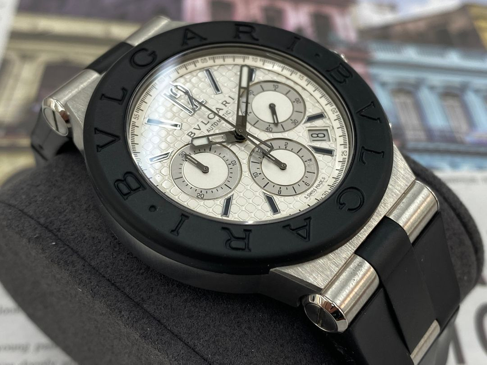 불가리 디아고노 42 와플판 러버 [중고명품 리셀온]--2