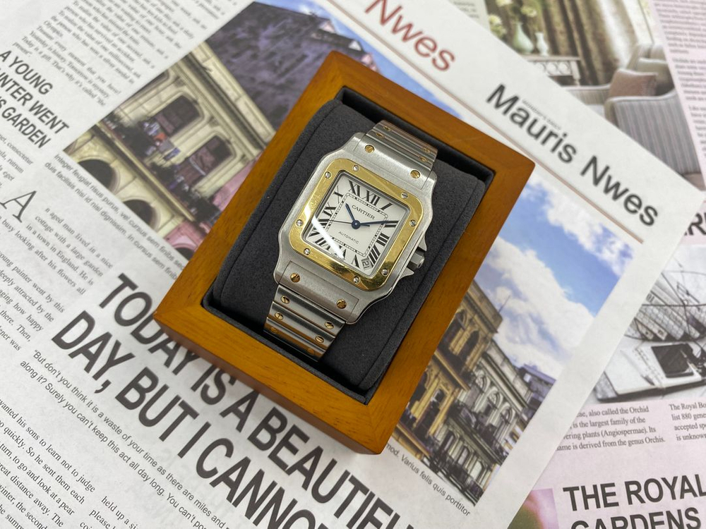 까르띠에 산토스 갈베 XL 18K콤비 남성용시계 [중고명품 리셀온] 이미지