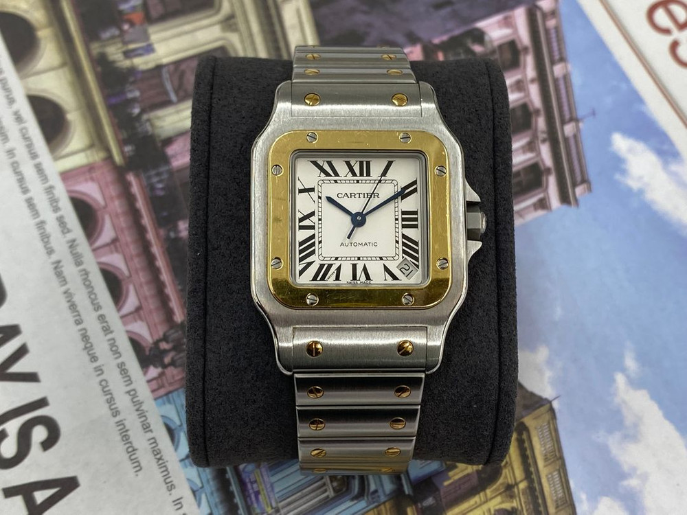 까르띠에 산토스 갈베 XL 18K콤비 남성용시계 [중고명품 리셀온] 이미지