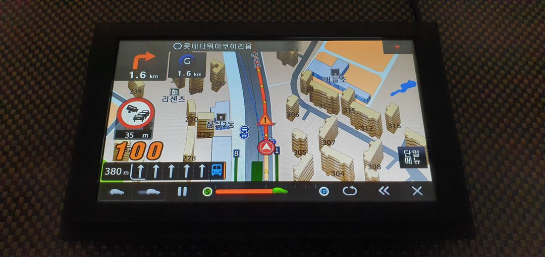 이도 블루버드 BN7000S 지니맵 2D 네비게이션 이미지