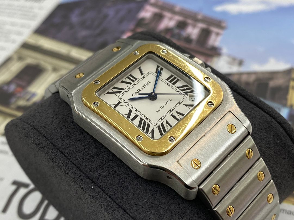 까르띠에 산토스 갈베 XL 18K콤비 남성용시계 [중고명품 리셀온] 이미지