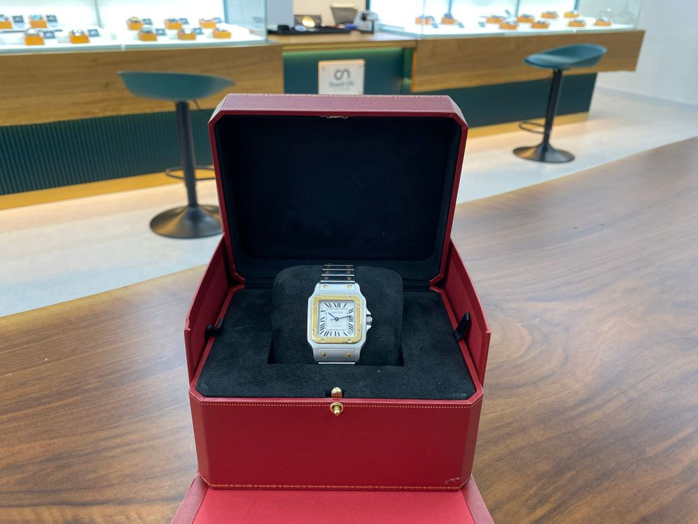 까르띠에 산토스 갈베 XL 18K콤비 남성용시계 [중고명품 리셀온] 이미지