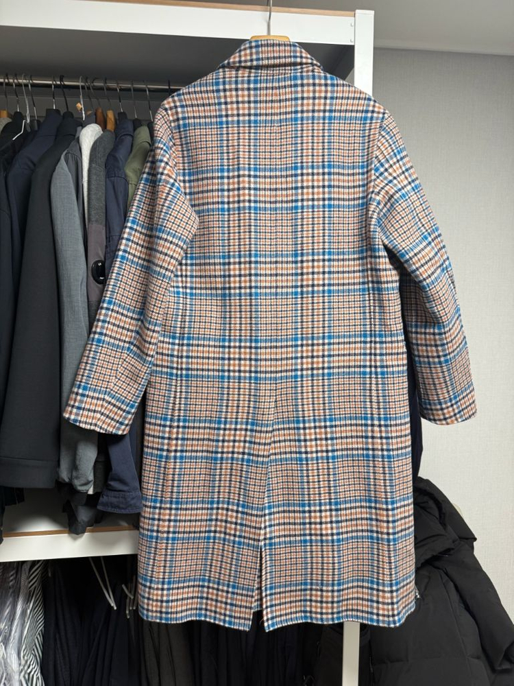 타임옴므 체크코트 팝니다 이미지