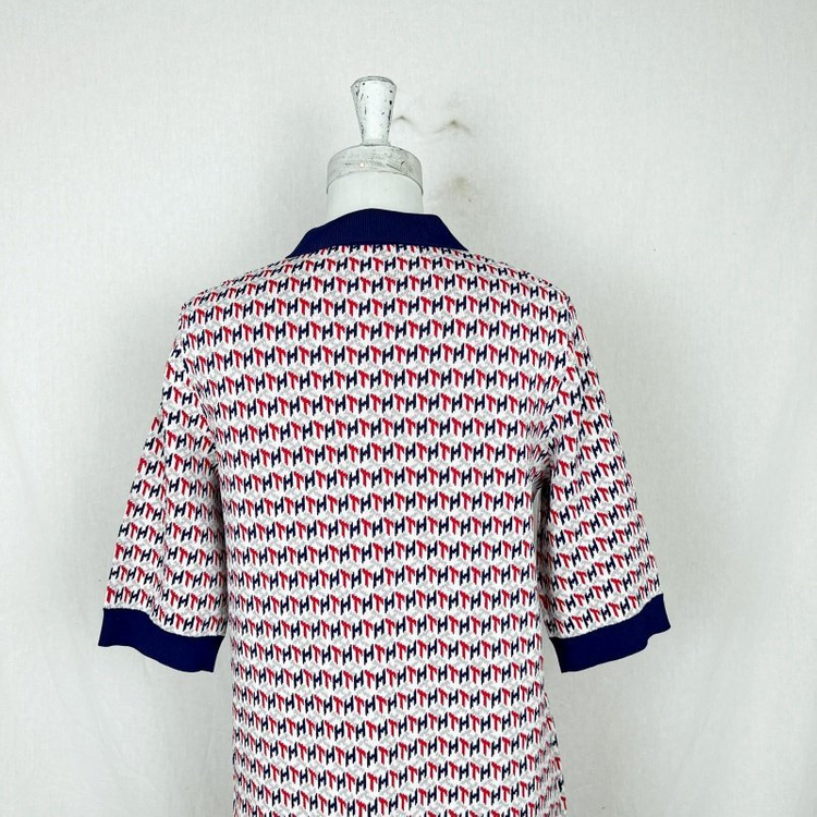 타미힐피거/상태굿 반팔 니트 원피스 패턴 S 55/라덴--4