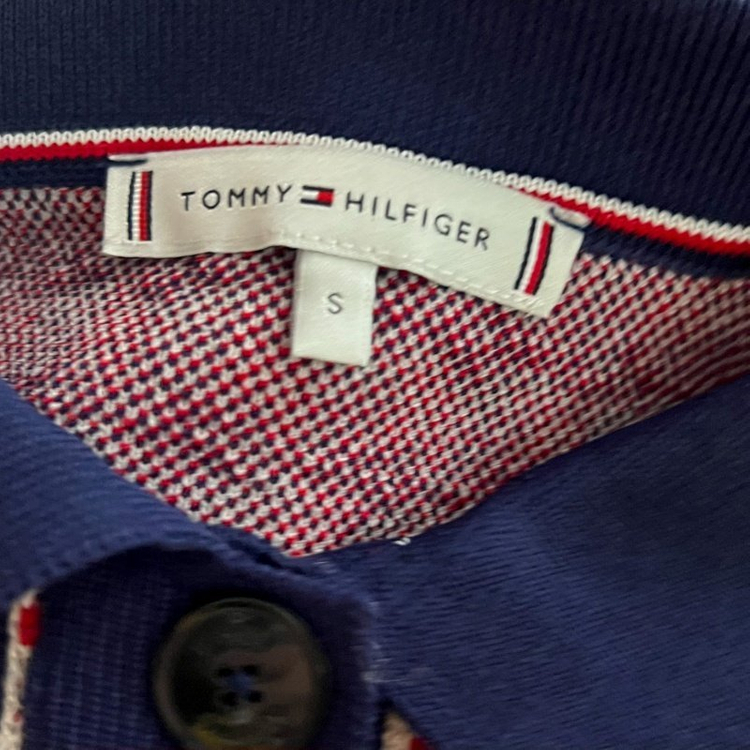 타미힐피거/상태굿 반팔 니트 원피스 패턴 S 55/라덴--6