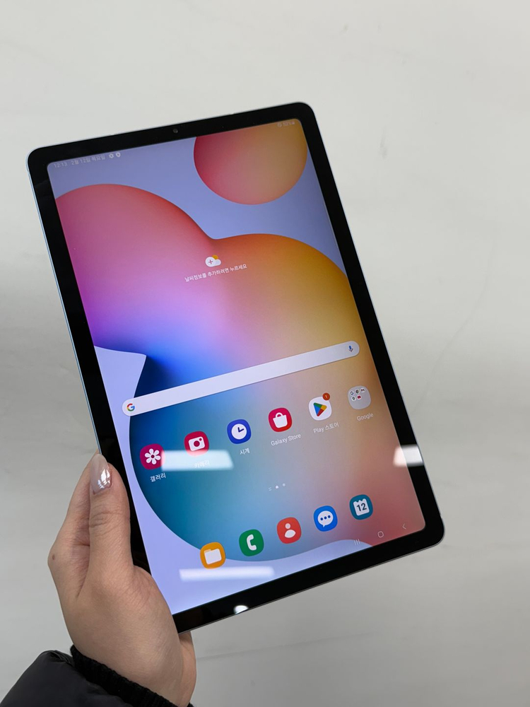(23만원)갤럭시탭 S6 LITE 블루 128G 셀룰러 모델 기스찍힘X S급 단말기 선물용 추천--2