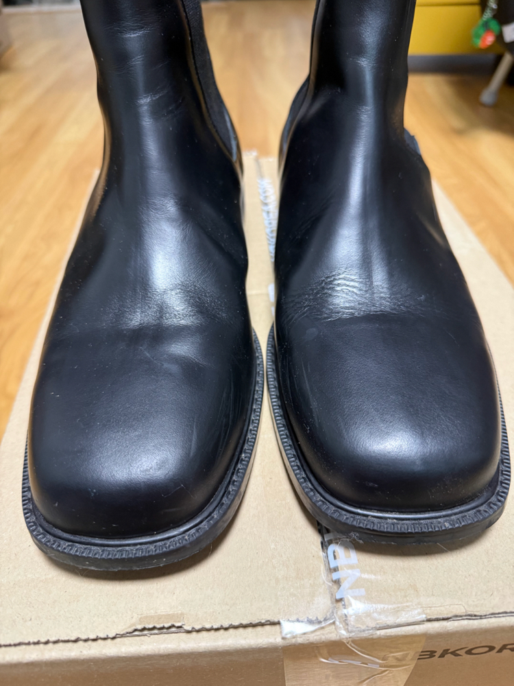 ROMANTIC MOVE 스퀘어토 첼시 부츠 R21M025 팝니다--2