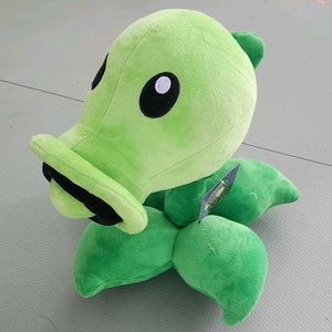 식물 대 좀비 식물 vs 좀비 완두콩 슈터 봉제 인형 이미지