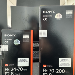 소니 24-70/70-200 gm2 새상품(미개봉)