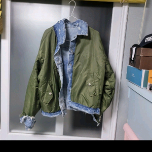 양면 데님 자켓 100사이즈 이미지