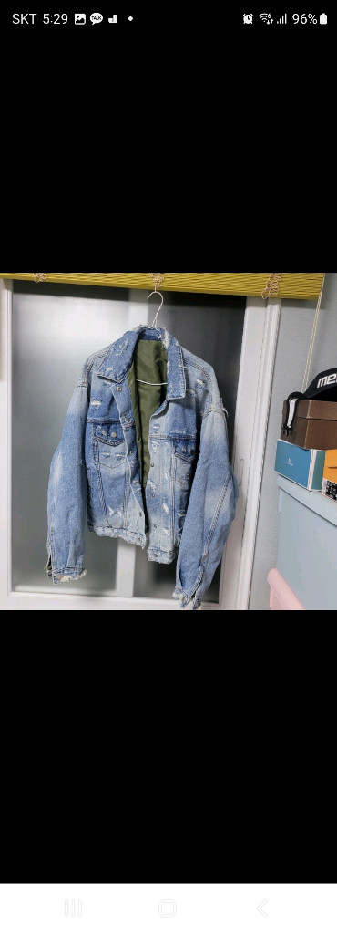 양면 데님 자켓 100사이즈 이미지