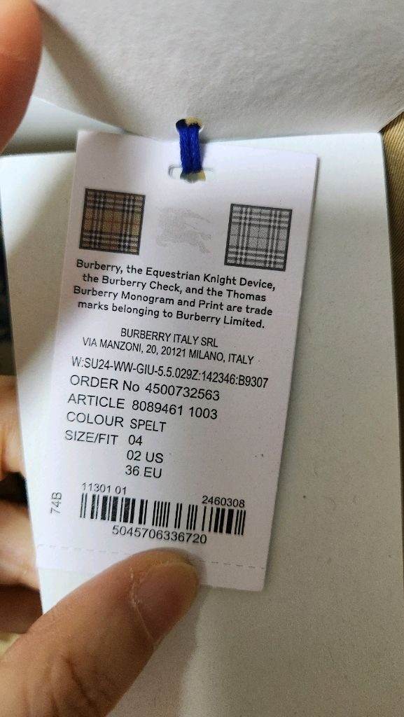 버버리 개버딘 롱 카코트 새상품--9