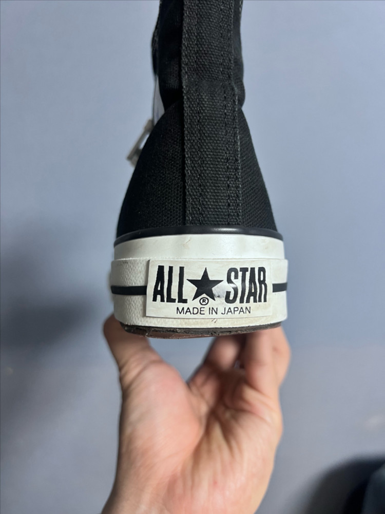 컨버스 제이옥스 하이 블랙 265mm(제이하이, Made in Japan)--2