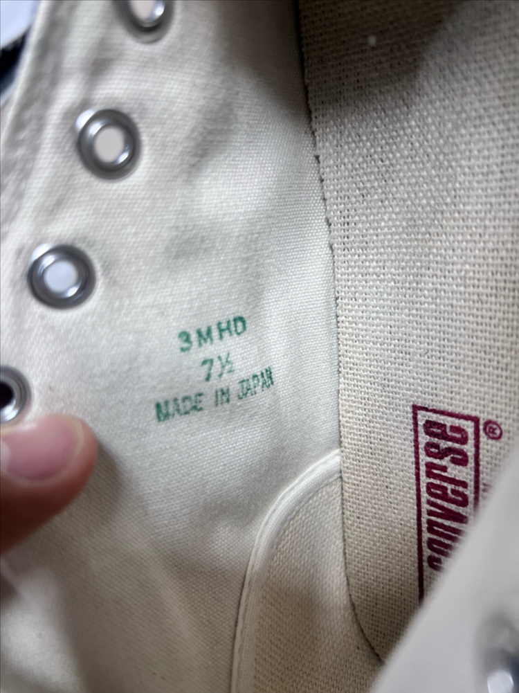 컨버스 제이옥스 하이 블랙 265mm(제이하이, Made in Japan)--4