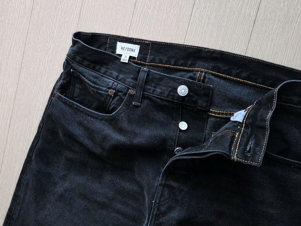 [정품] 리던 23FW 남성 데님 흑청 스트레이트핏 32~33 size 이미지
