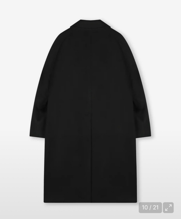비슬로우 캐시미어 발마칸 코트 블랙 XL--1