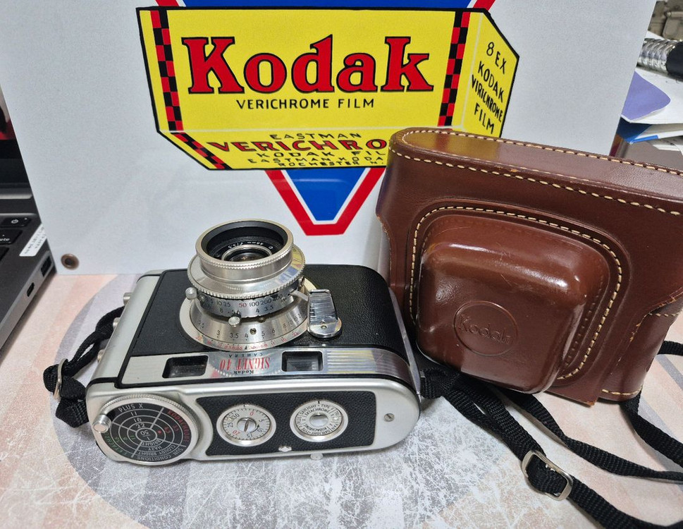 빈티지 Kodak Signet 40 카메라와 가죽케이스 A급--1